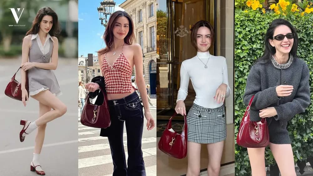 Gucci Jackie Medium Rosso กับ “ใหม่ ดาวิกา” สะพายที IG ลุกเป็นไฟ — ภาพประกอบ 3