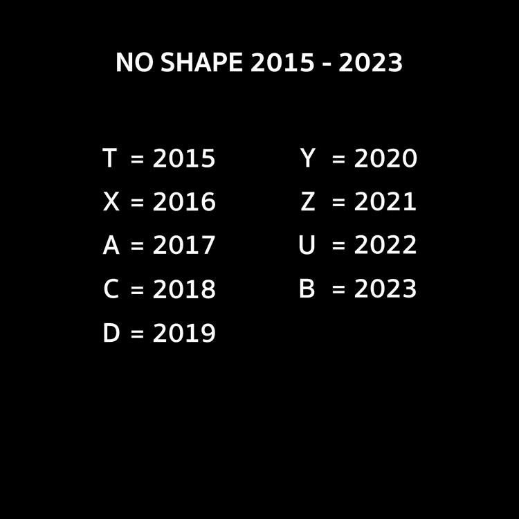 Hermès 2015 至 2023 年无边框字母 Date Stamp 对照表