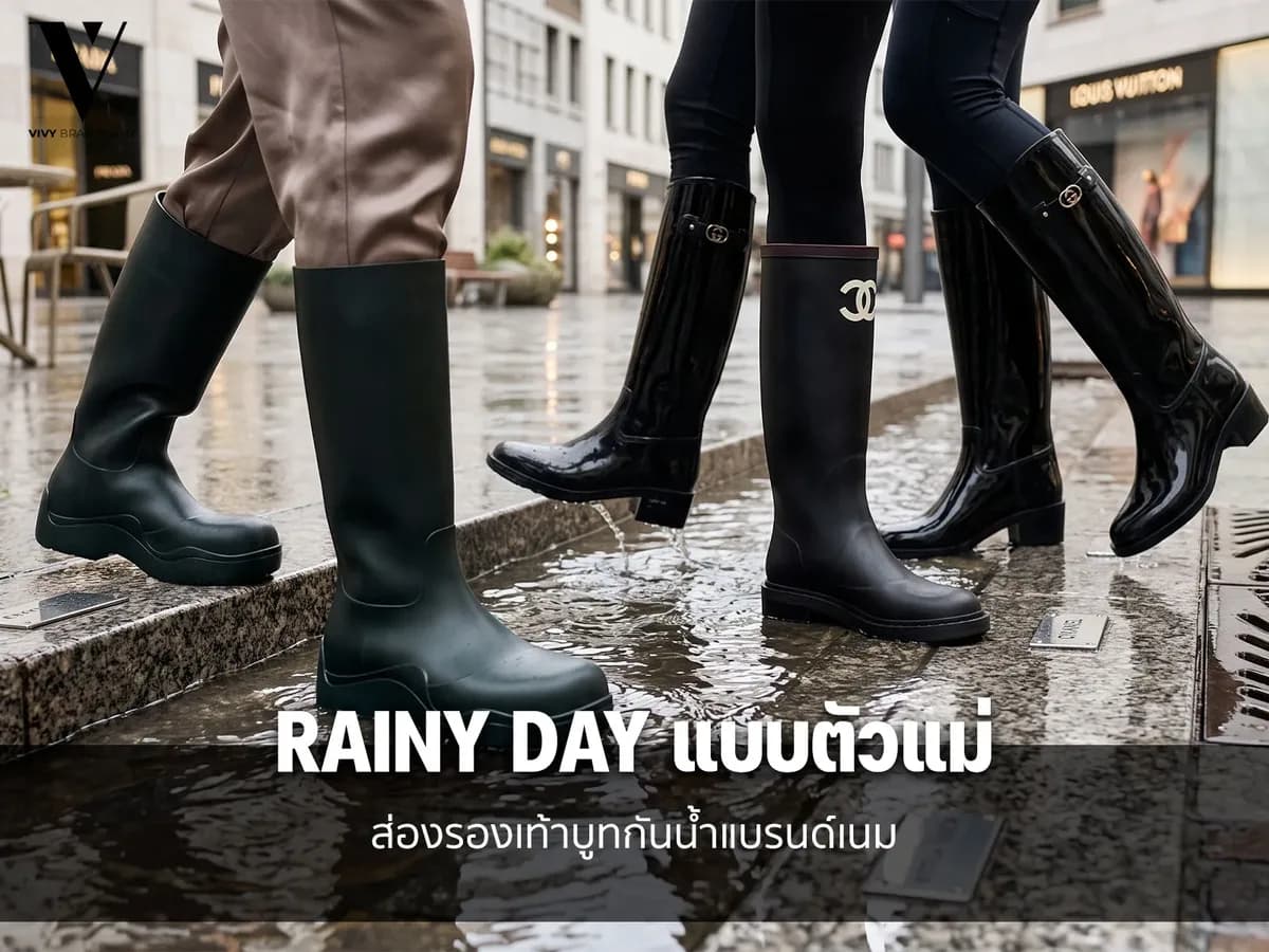 Rainy Day แบบตัวแม่! ส่องรองเท้าบูทกันน้ำแบรนด์เนม