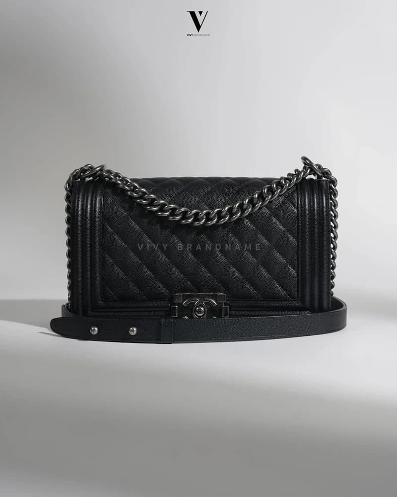 Chanel boy 10 — boy 10 black caviar RHW MCC