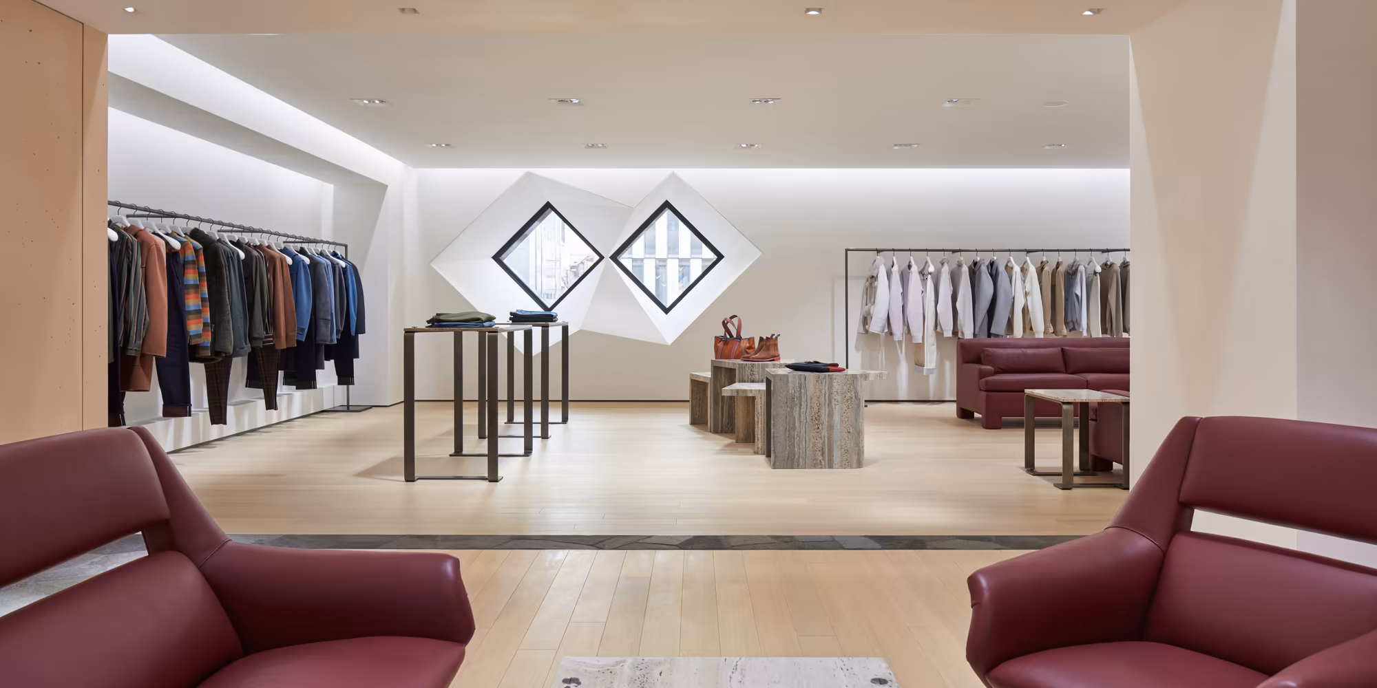 ภายในบูติก Bottega Veneta