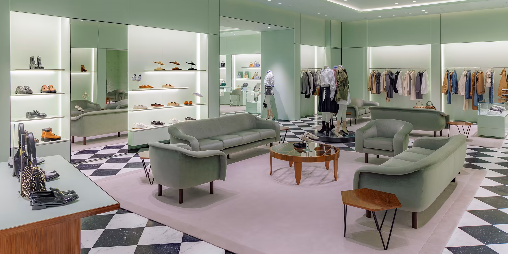 Prada 精品店内景