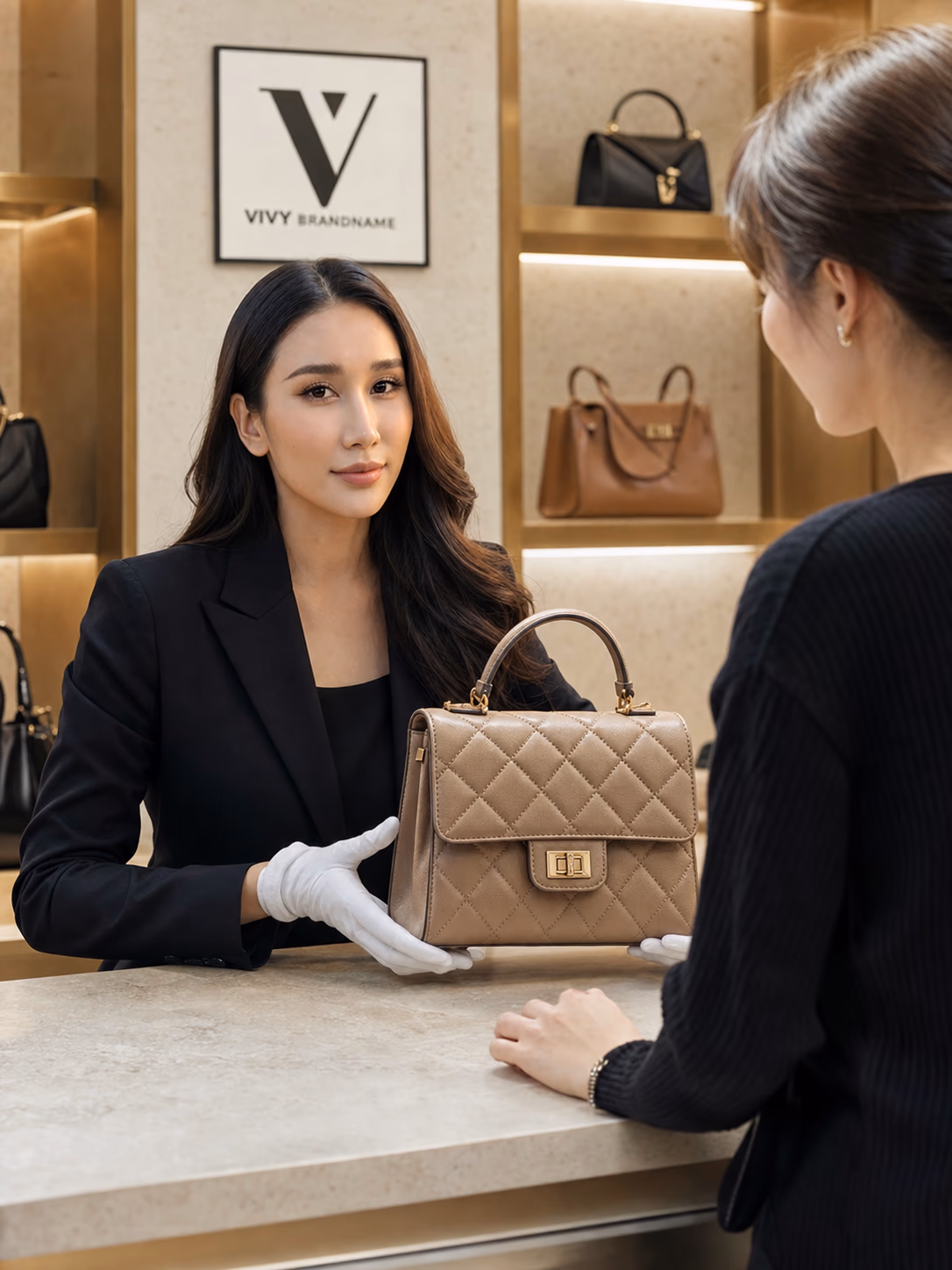 Vivy 为客户评估精品手袋